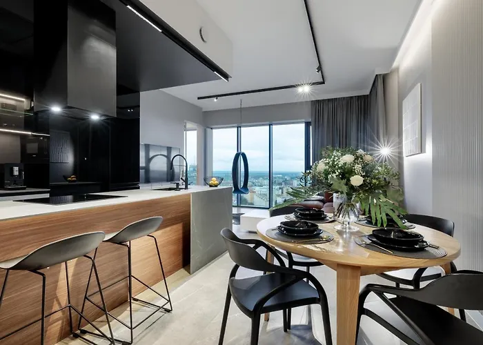 Апартаменты Ms Hanza Tower 20 Floor View *