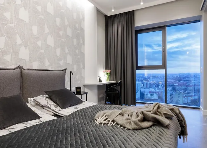 Ms Hanza Tower 20 Floor View Апартаменты Щецин